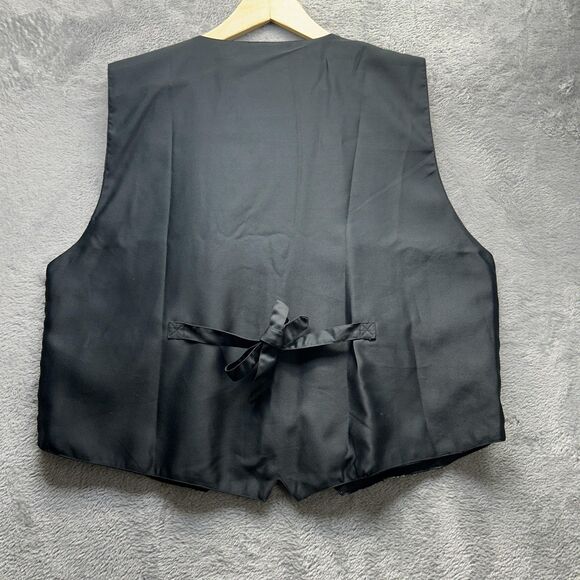 Vintage World Cup Vest Mens XXL Soccer Sequin Bling Red Flag Stars Patriotic 2XL - Picture 9 of 10